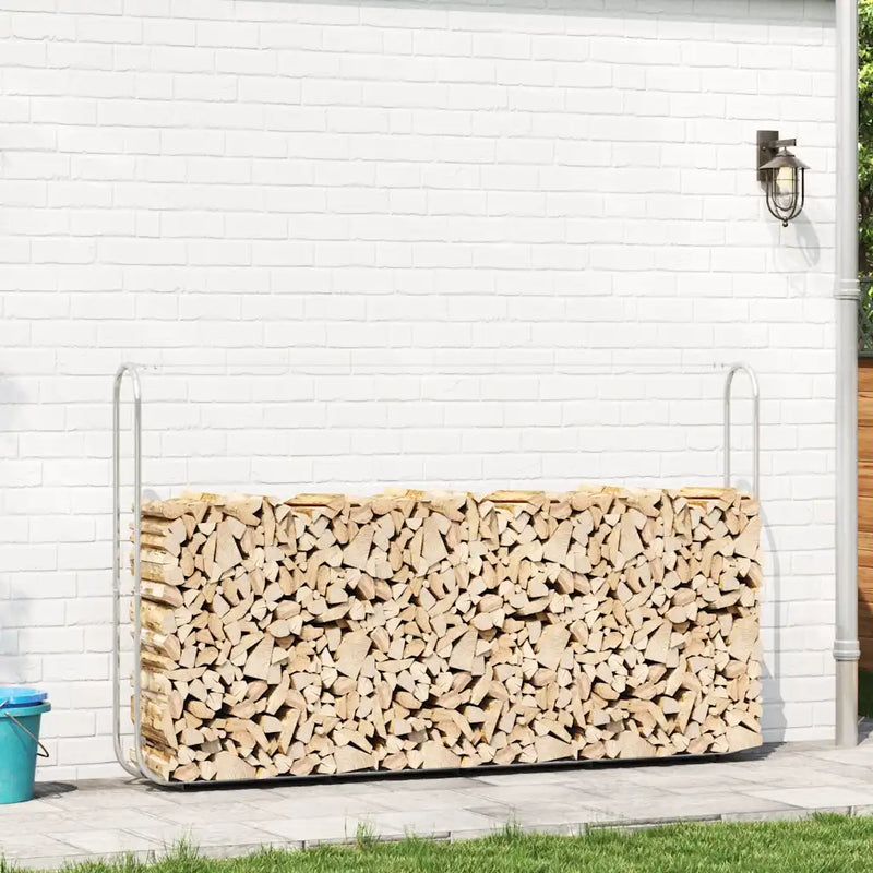 Firewood Rack 250x25x150 cm Galvanised steel