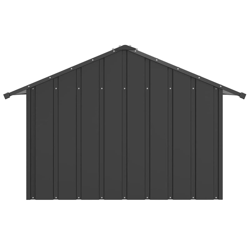 vidaXL Dog House with Roof 83x130x85 cm Galvanised Steel