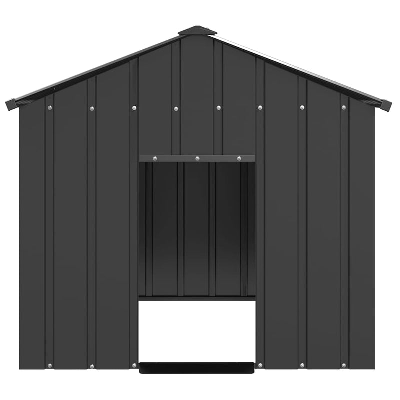 vidaXL Dog House with Roof 113x153x101 cm Galvanised Steel