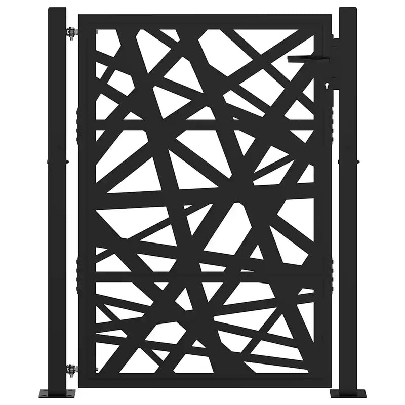 Garden Gate Black 100x125 cm Steel Light Design