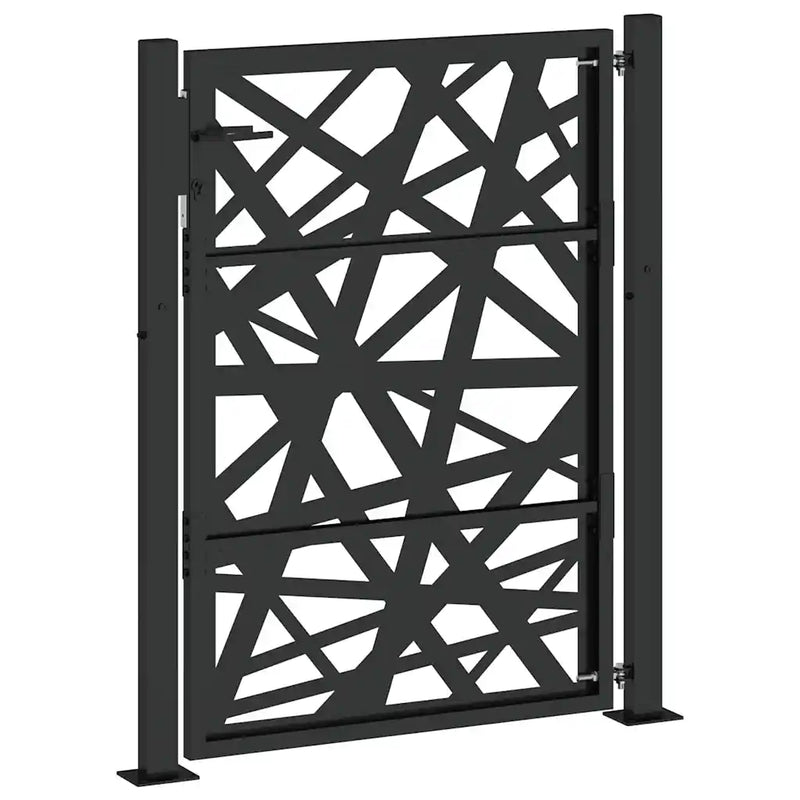 Garden Gate Black 100x125 cm Steel Light Design