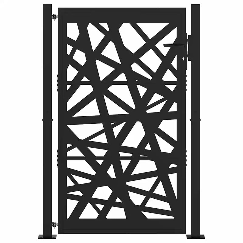 Garden Gate Black 100x150 cm Steel Light Design