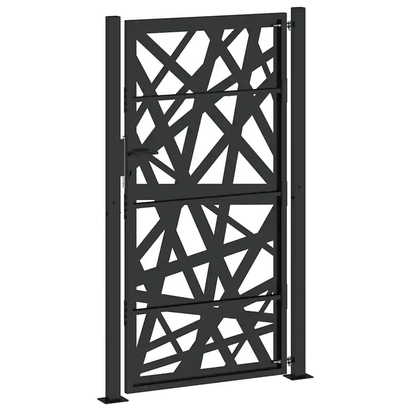 Garden Gate Black 100x175 cm Steel Light Design