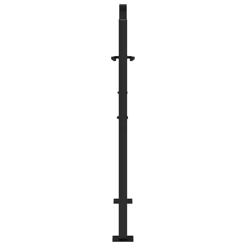 Garden Gate Black 100x100 cm Steel Trace Design