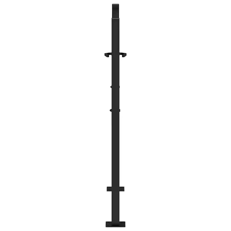 Garden Gate Black 100x100 cm Steel Flame Design