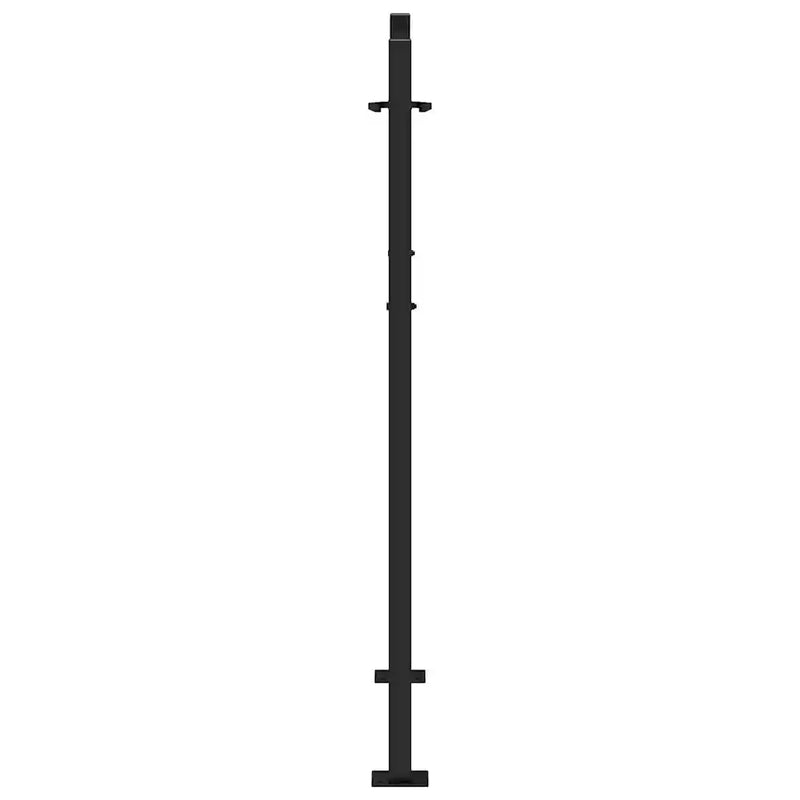Garden Gate Black 100x125 cm Steel Flame Design
