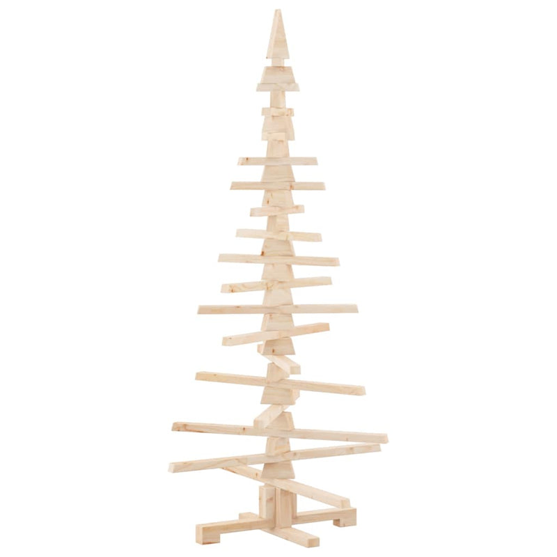 vidaXL Wooden Christmas Tree for Decoration 150 cm Solid Wood Pine