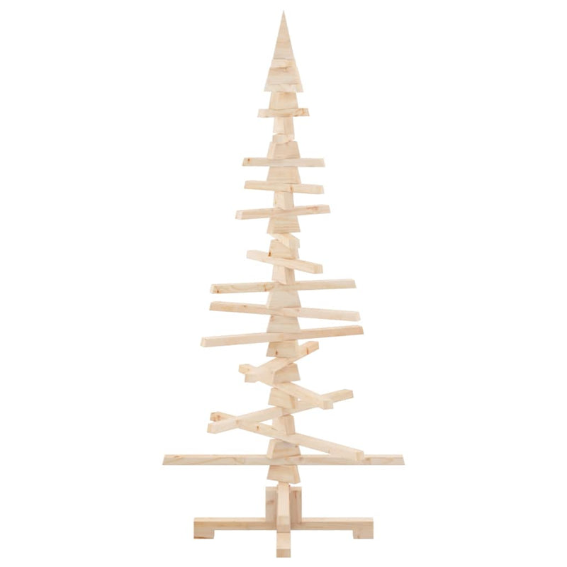 vidaXL Wooden Christmas Tree for Decoration 150 cm Solid Wood Pine