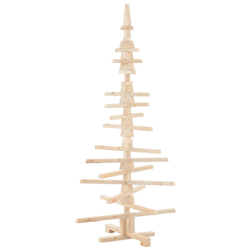 vidaXL Wooden Christmas Tree for Decoration 150 cm Solid Wood Pine