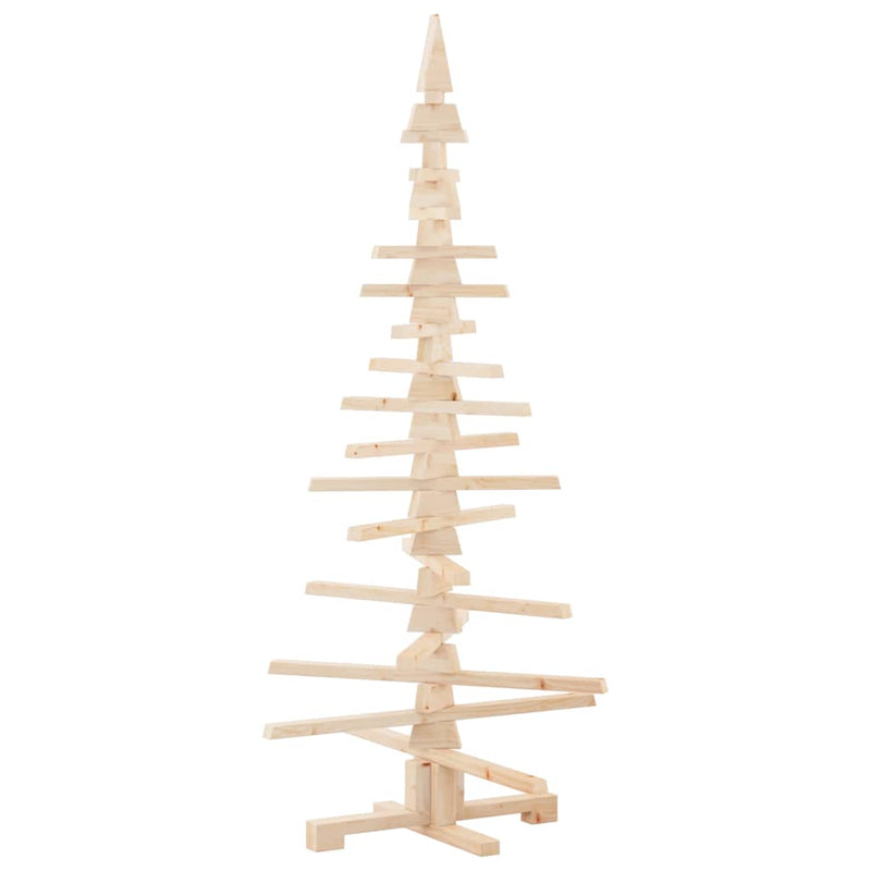 vidaXL Wooden Christmas Tree for Decoration 150 cm Solid Wood Pine
