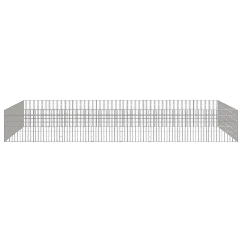 Free Range Animal Enclosure 24-Panel 54x60 cm Galvanised Iron
