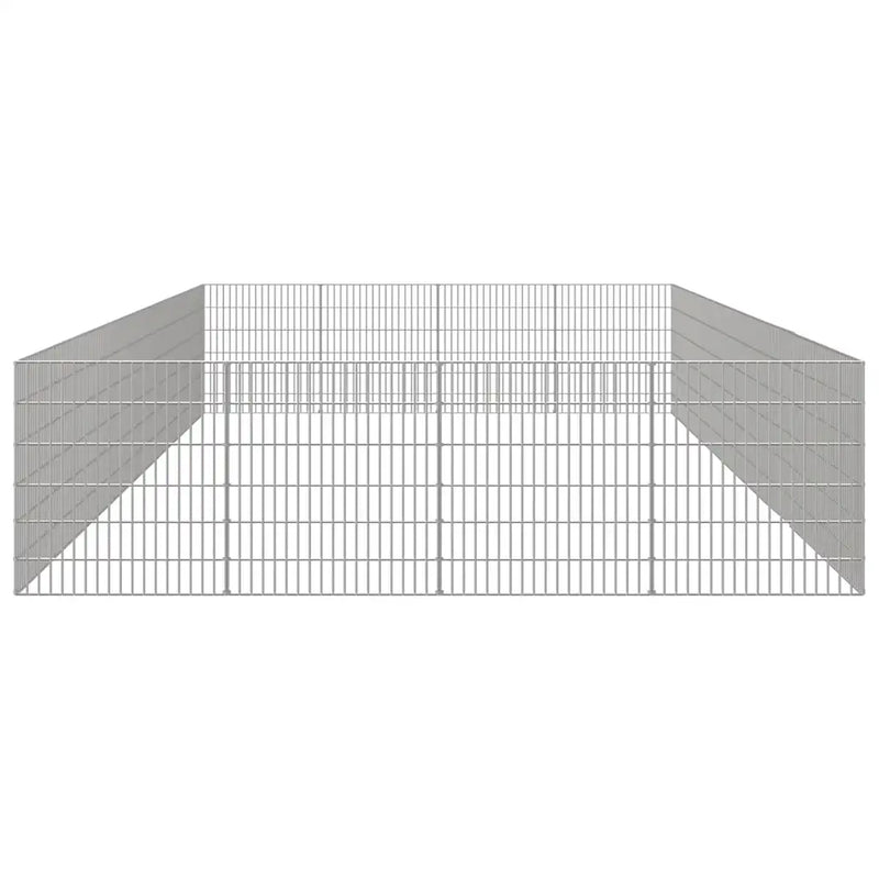 Free Range Animal Enclosure 24-Panel 54x60 cm Galvanised Iron
