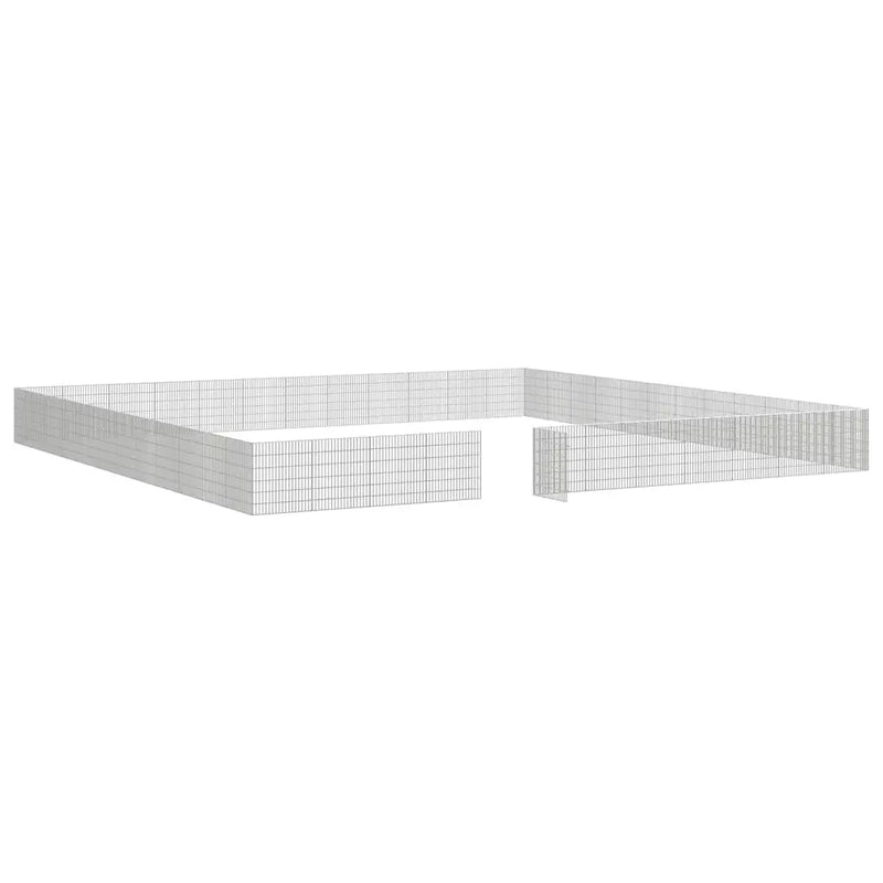 Free Range Animal Enclosure 48-Panel 54x60 cm Galvanised Iron
