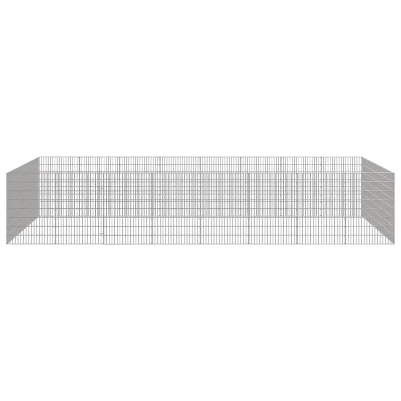 Free Range Animal Enclosure 24-Panel 54x80 cm Galvanised Iron