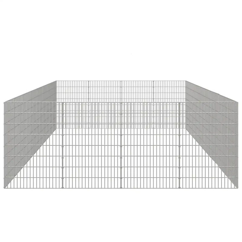 Free Range Animal Enclosure 24-Panel 54x80 cm Galvanised Iron