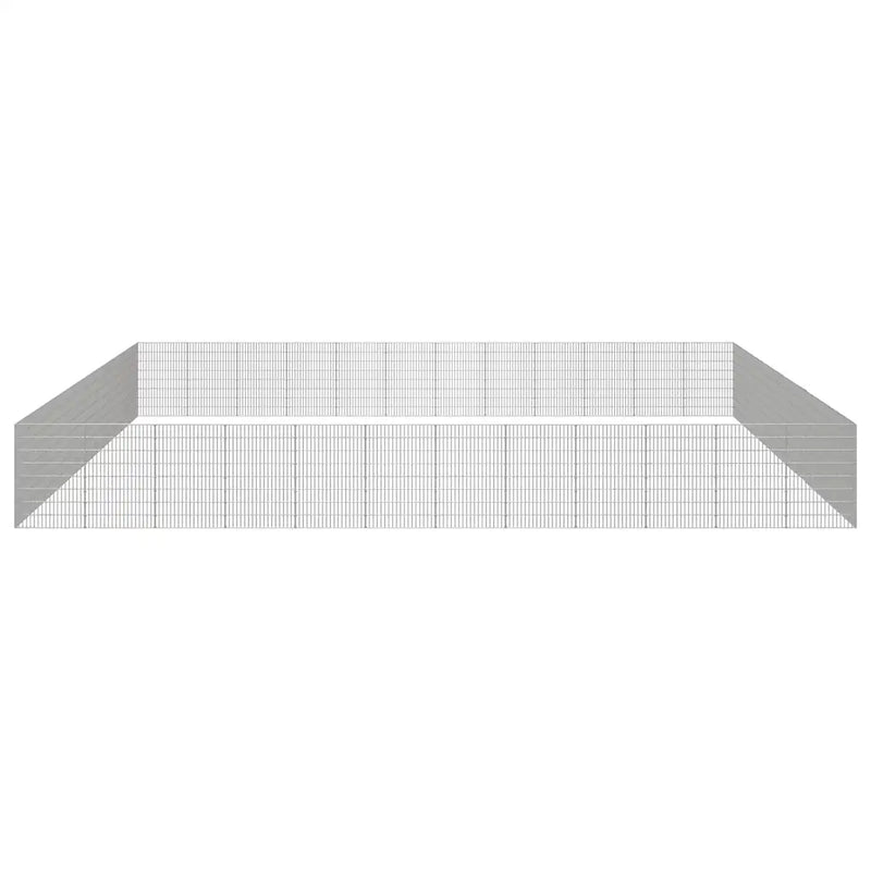 Free Range Animal Enclosure 48-Panel 54x80 cm Galvanised Iron