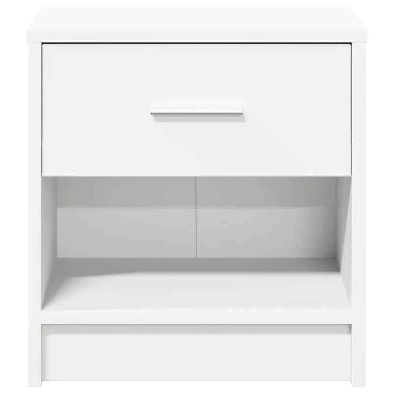 Bedside Cabinet with Drawer White 39x28x41 cm