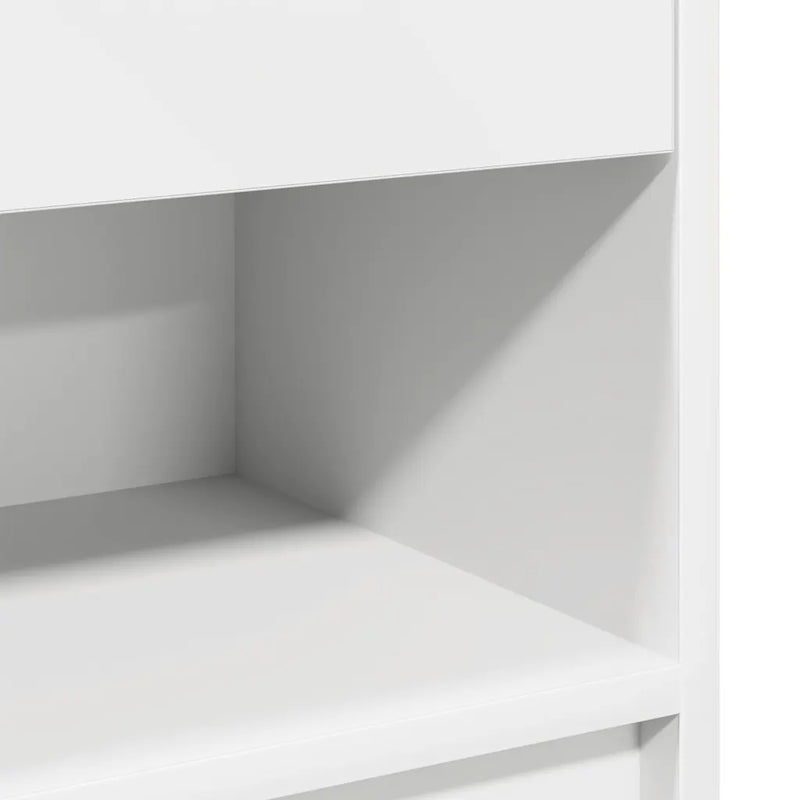 Bedside Cabinet with Drawer White 39x28x41 cm