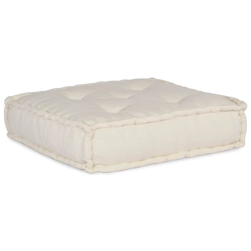 vidaXL Modular Pouffe Cream 70x70x54 Fabric