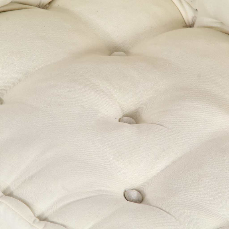 vidaXL Modular Pouffe Cream 70x70x54 Fabric