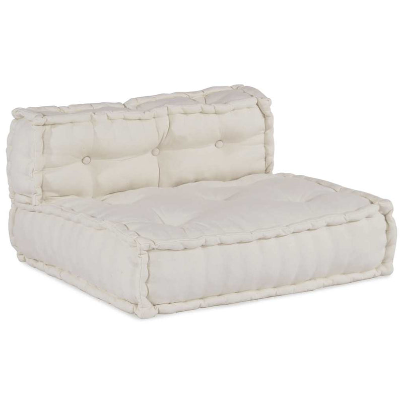 vidaXL Modular Pouffe Cream 70x70x54 Fabric