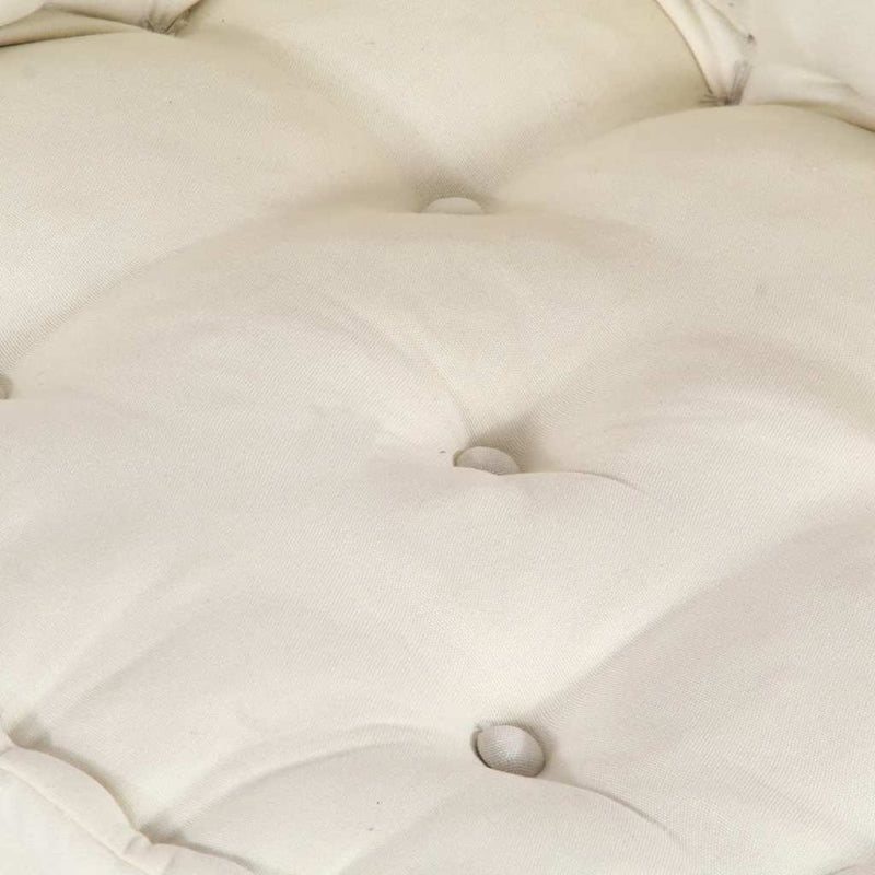 vidaXL Modular Pouffe Cream 70x70x54 Fabric
