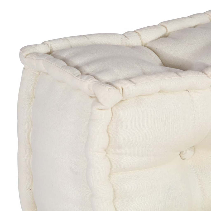 vidaXL Modular Pouffe Cream 70x70x54 Fabric