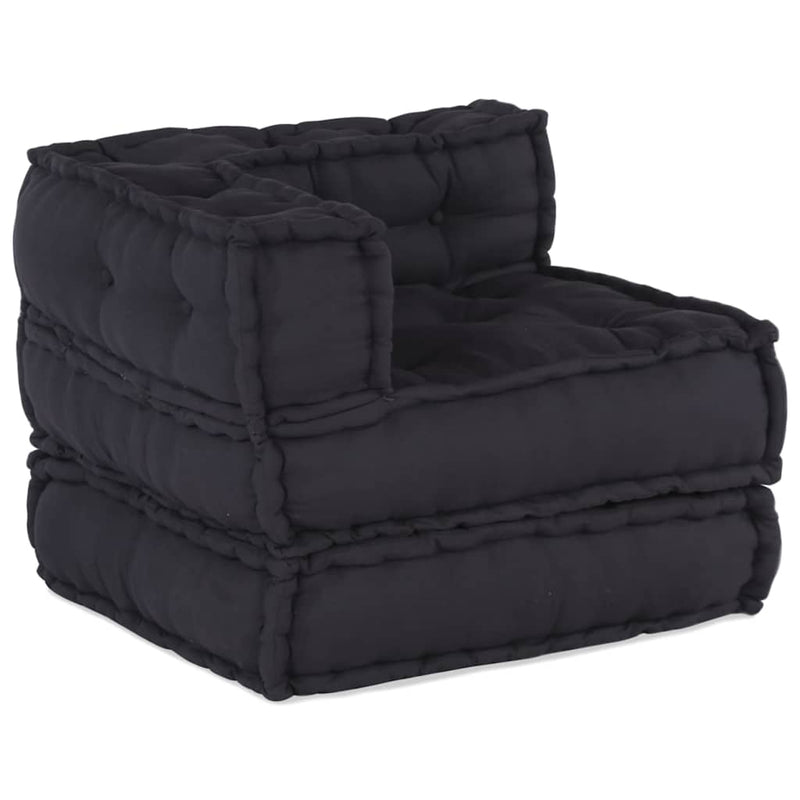 vidaXL Modular Pouffe Anthracite 70x70x54 Fabric