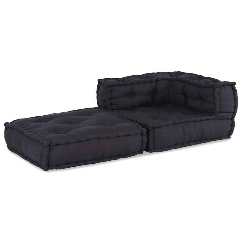 vidaXL Modular Pouffe Anthracite 70x70x54 Fabric