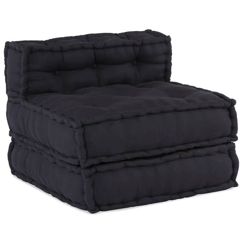 vidaXL Modular Pouffe Anthracite 70x70x54 Fabric