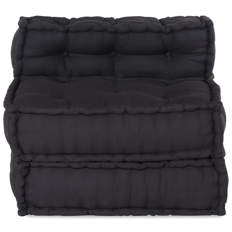 vidaXL Modular Pouffe Anthracite 70x70x54 Fabric