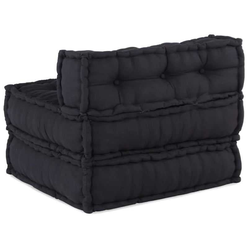 vidaXL Modular Pouffe Anthracite 70x70x54 Fabric