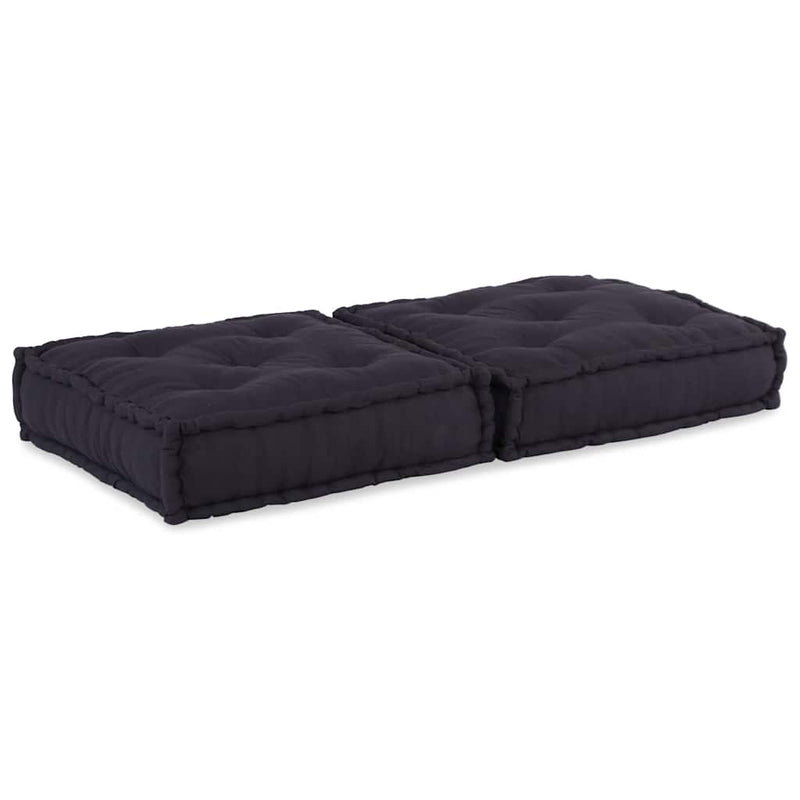 vidaXL Modular Pouffe Anthracite 70x70x36 Fabric