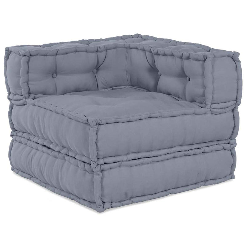 vidaXL Modular Corner Sofa Grey 70 x 70 x 56 cm Fabric