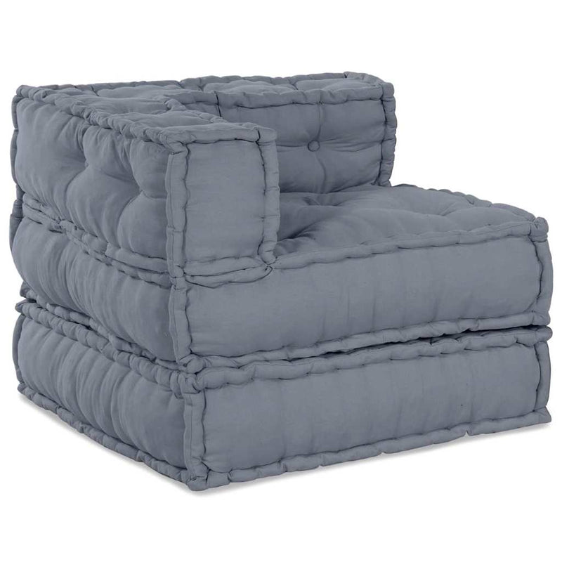vidaXL Modular Corner Sofa Grey 70 x 70 x 56 cm Fabric