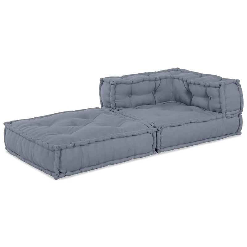 vidaXL Modular Corner Sofa Grey 70 x 70 x 56 cm Fabric