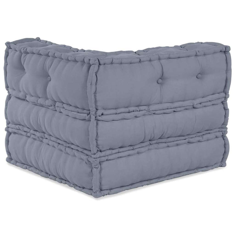 vidaXL Modular Corner Sofa Grey 70 x 70 x 56 cm Fabric
