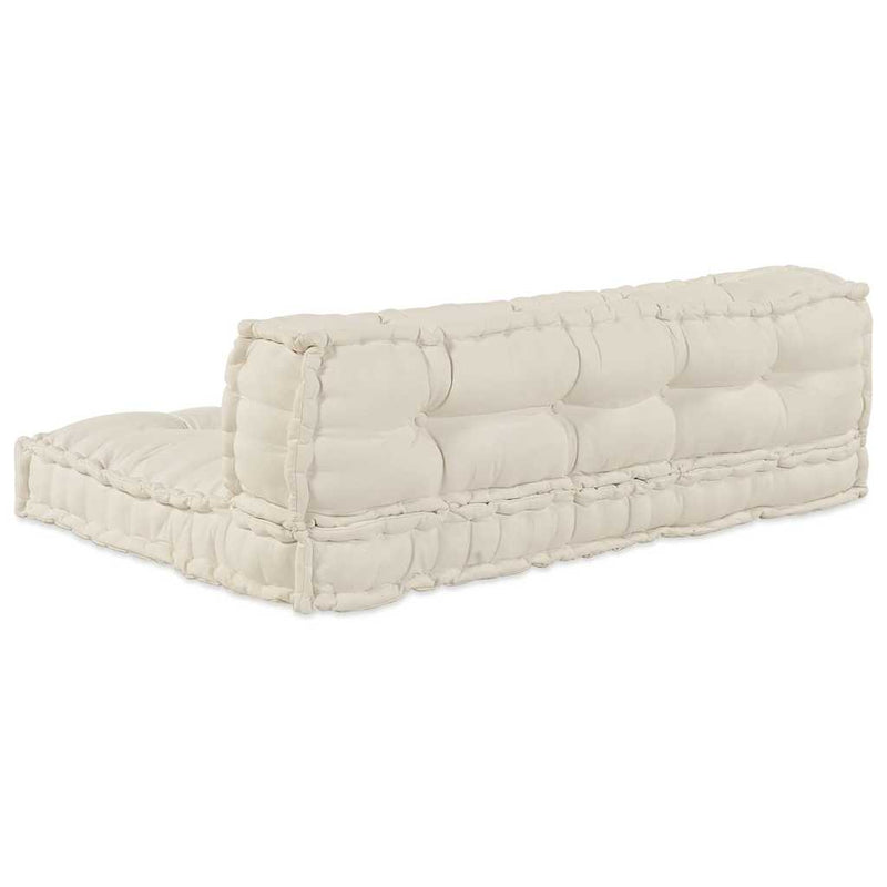 vidaXL Sofa Cushion 2 pcs Cream Fabric