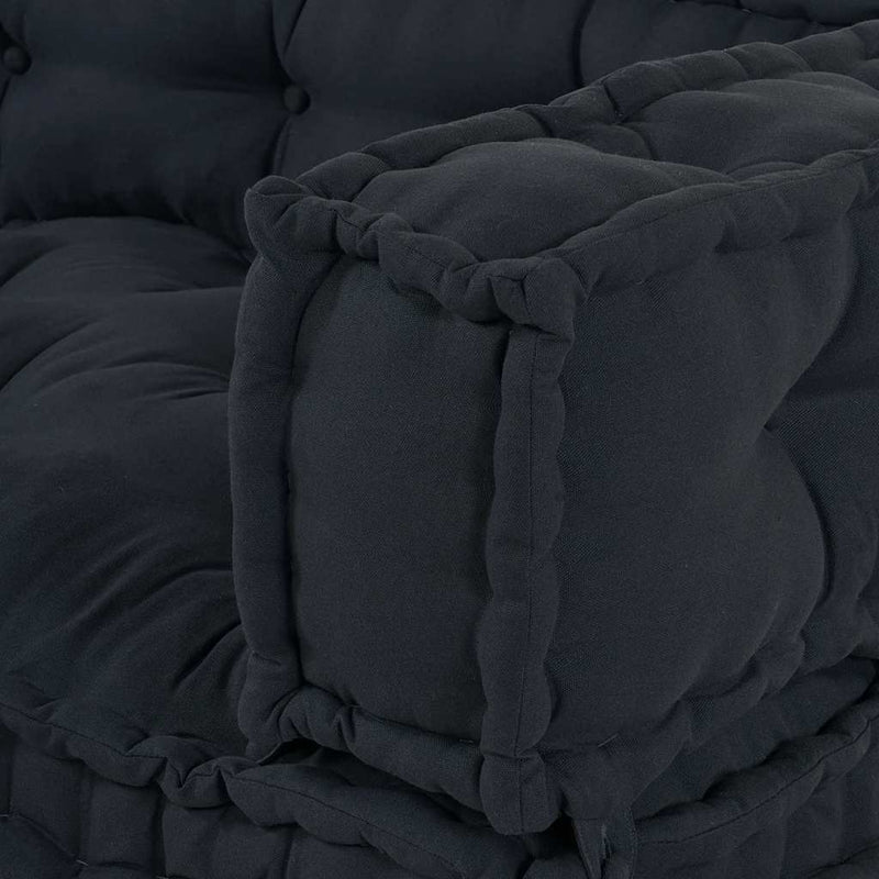 vidaXL Sofa Cushion 3 pcs Anthracite Fabric