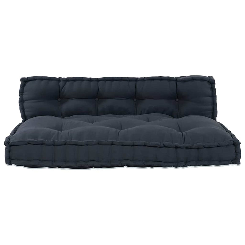 vidaXL Sofa Cushion 2 pcs Anthracite Fabric