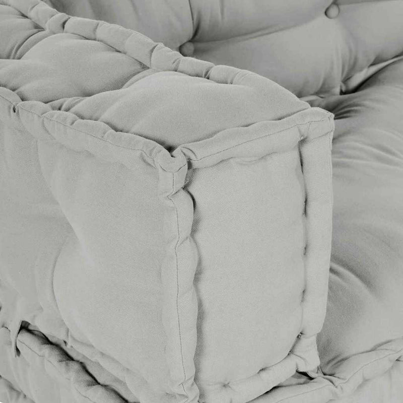 vidaXL Sofa Cushion 3 pcs Grey Fabric