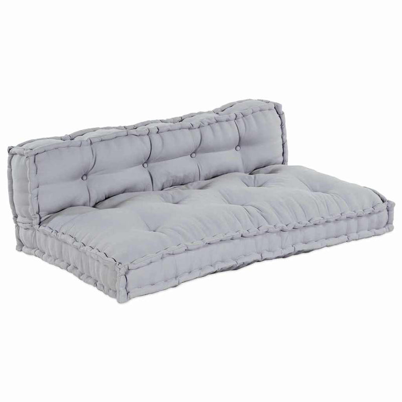 vidaXL Sofa Cushion 2 pcs Grey Fabric