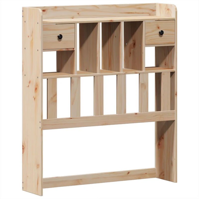Bookcase Bed without Mattress 90x190cm Solid Wood Pine