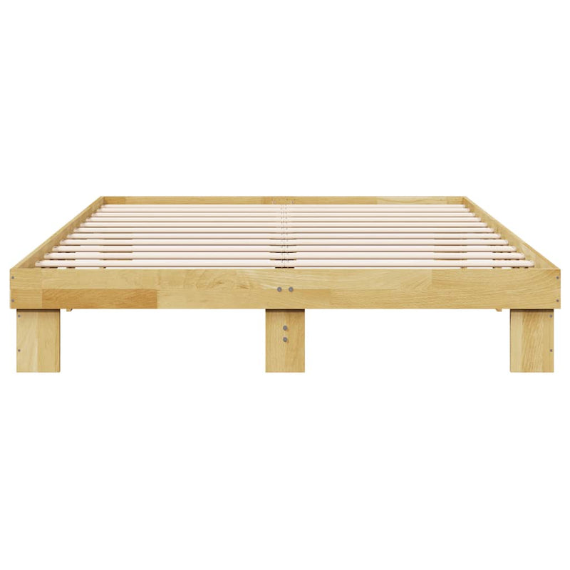 vidaXL Bed Frame without Mattress 150x200 cm Solid Wood Oak