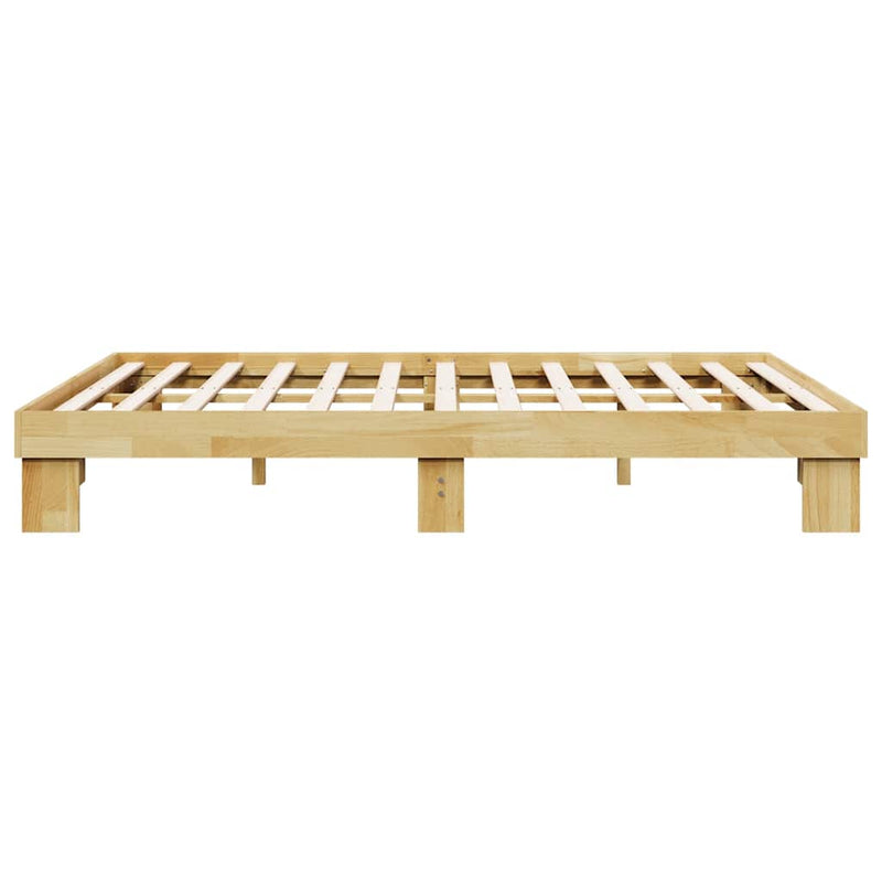 vidaXL Bed Frame without Mattress 150x200 cm Solid Wood Oak