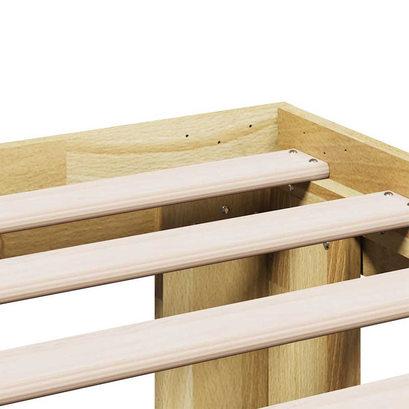 vidaXL Bed Frame without Mattress 180x200 cm Solid Wood Oak