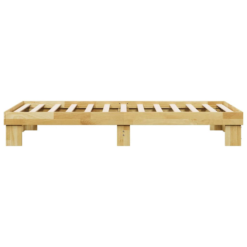 vidaXL Bed Frame without Mattress 90x190 cm Solid Wood Oak