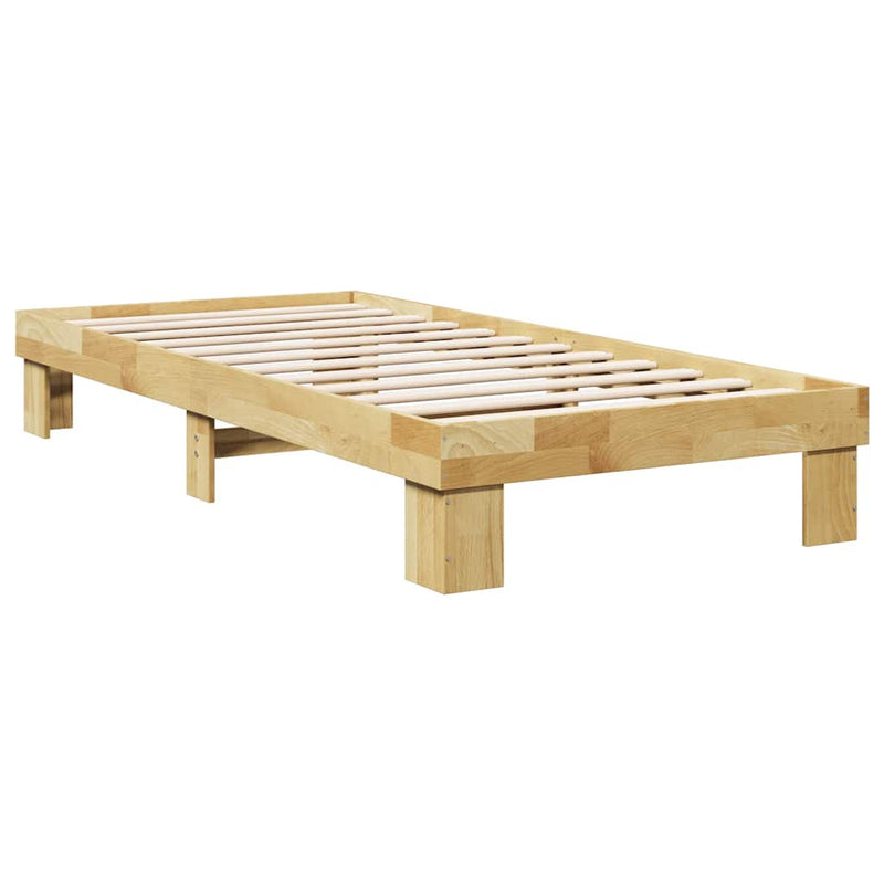vidaXL Bed Frame without Mattress 90x190 cm Solid Wood Oak