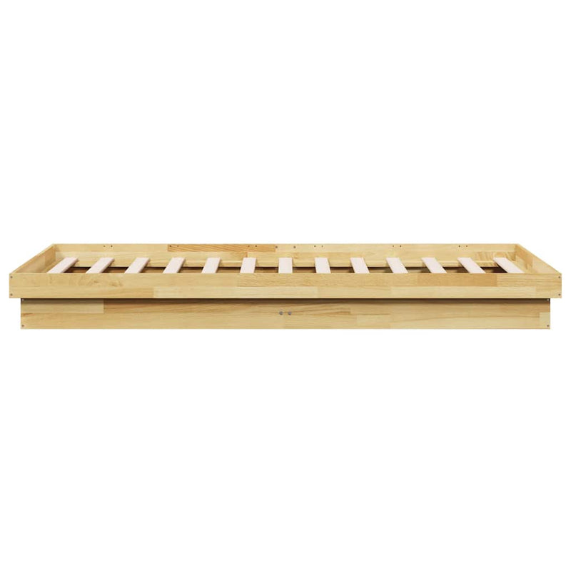 vidaXL Bed Frame Without Mattress 90x190 cm Solid Oak Wood