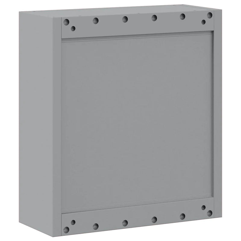 Tool Cabinet with Shelf Black and Grey 50 x 20 x 55 cm Steel